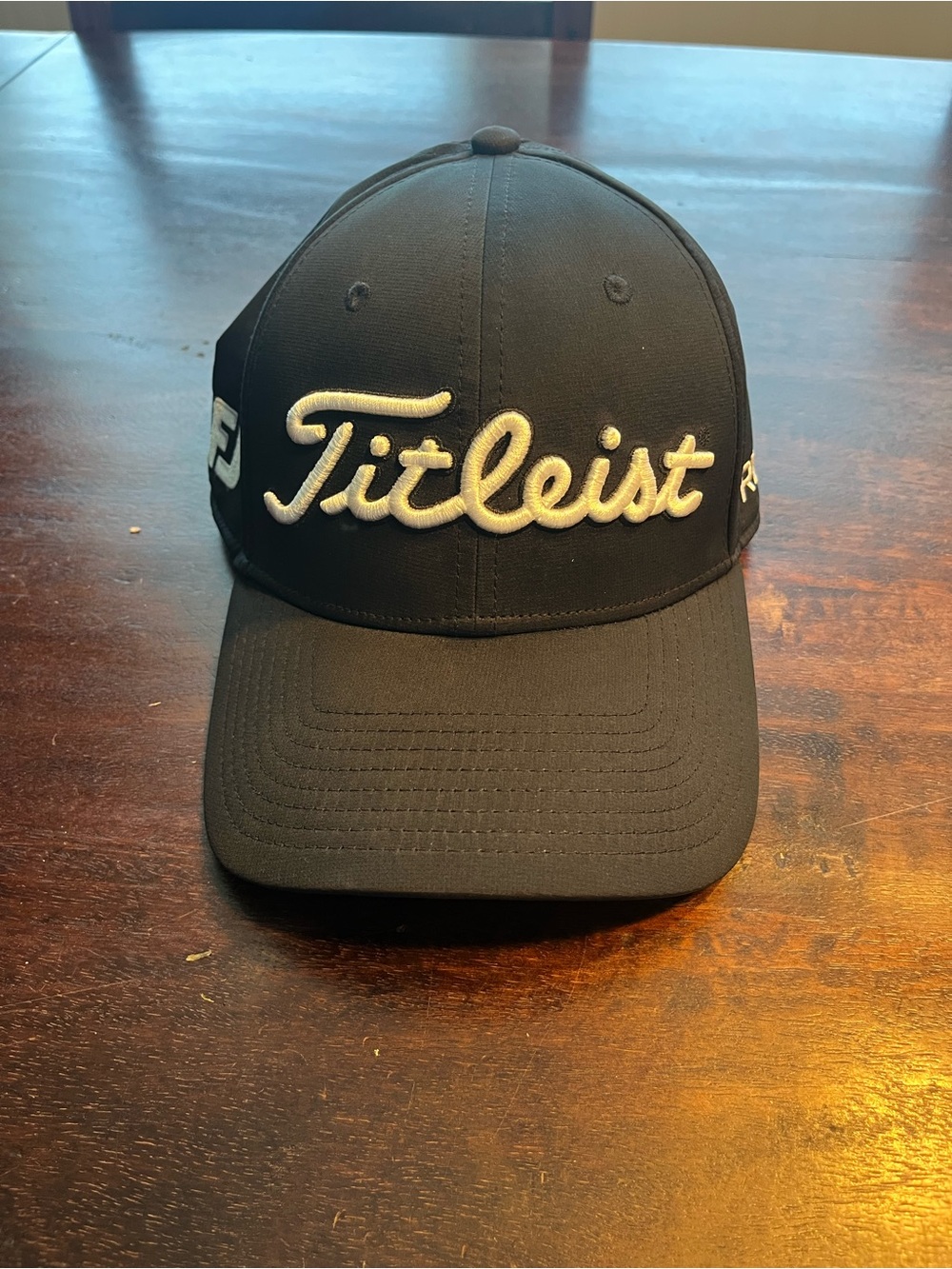 Titleist Black Cap with White Script Logo